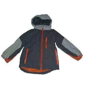 The Children's Place Boys Jacket Fleece Zipper Pockets Grey Sz S 5/6 B002